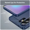 Samsung Galaxy S26 Ultra szénszálas-hatású TPU tok (kék)- 3 kép