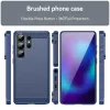 Samsung Galaxy S26 Ultra szénszálas-hatású TPU tok (kék)- 5 kép