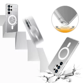 Samsung Galaxy S26 Ultra MagSafe akril TPU tok (átlátszó)- 2 kép