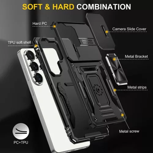 Samsung Galaxy S26 Ultra páncél PC-TPU mágneses kameravédő telefo- 4 kép