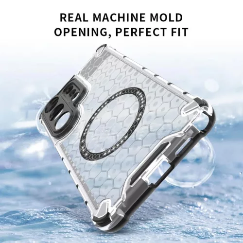 Samsung Galaxy S26 Ultra honeycomb mintás, Magsafe ütésálló telef- 5 kép
