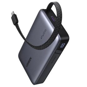 Powerbank UGREEN PB550, 20000mAh, 67W, QC + PD, Szürke