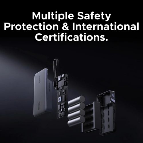 Powerbank UGREEN PB550, 20000mAh, 67W, QC + PD, Szürke-6941876269907 4 kép