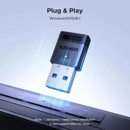 UGREEN CM748 (75073) Bluetooth adapter, fekete-6941876270736 3 kép