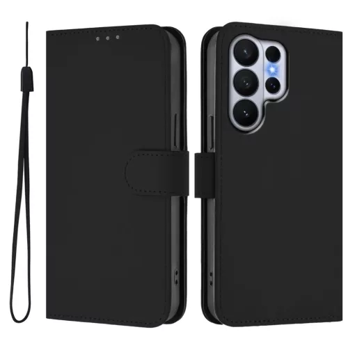 Samsung Galaxy S26 Ultra bőrhatású telefontok csuklópánttal – f- 2 kép