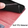 Samsung Galaxy S26 Ultra klasszikus PU bőr fliptok, tok – rózsaara- 4 kép