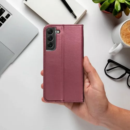 Samsung Galaxy A57 SMART MAGNETO könyvtok, burgundi tok-5903396444920 7 kép