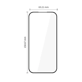Google Pixel 9A / 10A fekete üvegfólia Tech-protect Glass Fit+ 2-pac-5906302392827 2 kép