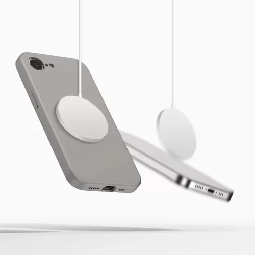 iPhone 16e / 17e Tech-Protect Silicone Magsafe tok, Szürke-5906302392766 2 kép