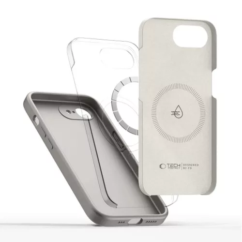 iPhone 16e / 17e Tech-Protect Silicone Magsafe tok, Szürke-5906302392766 3 kép
