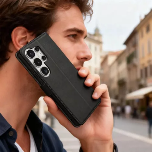 Samsung Galaxy S26 Ultra Tech-Protect Wallet fekete tok-5906302390359 8 kép