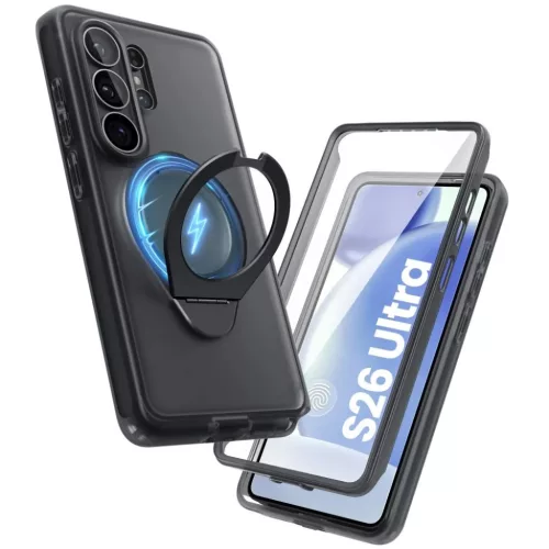 Samsung Galaxy S26 Ultra Supcase Cosmo Mag Magsafe tok, Fagyos Fekete-843439160934 3 kép