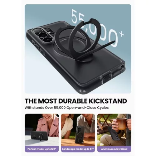 Samsung Galaxy S26 Ultra Supcase Cosmo Mag Magsafe tok, Fagyos Fekete-843439160934 5 kép