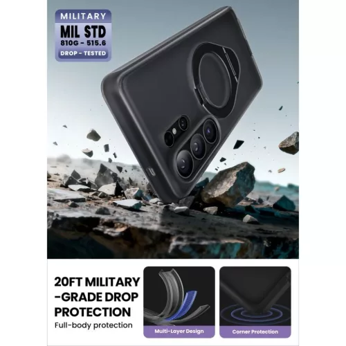 Samsung Galaxy S26 Ultra Supcase Cosmo Mag Magsafe tok, Fagyos Fekete-843439160934 7 kép