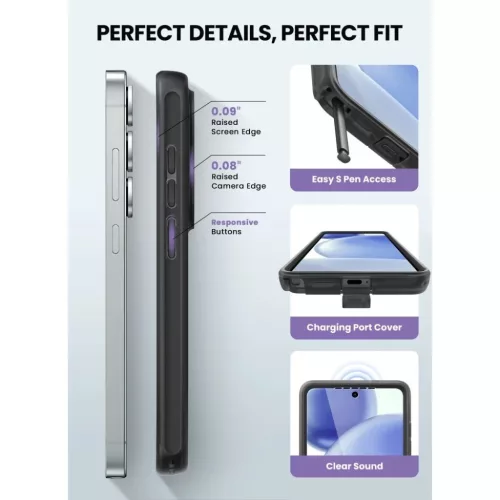 Samsung Galaxy S26 Ultra Supcase Cosmo Mag Magsafe tok, Fagyos Fekete-843439160934 9 kép