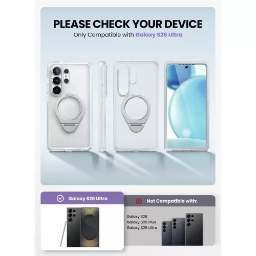 Samsung Galaxy S26 Ultra Supcase Cosmo Mag Magsafe Prizmatikus Tiszta -843439160927 4 kép