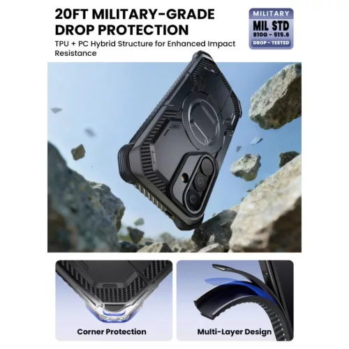 Samsung Galaxy S26 Supcase Iblsn Armorbox Mag Magsafe tok Fekete-843439160965 6 kép