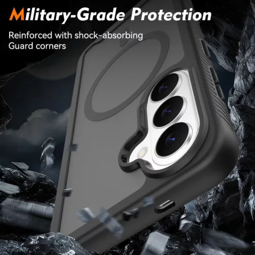 Samsung Galaxy S26 Tech-protect Defense Magsafe tok Matte Black / Feke-5906302390229 5 kép