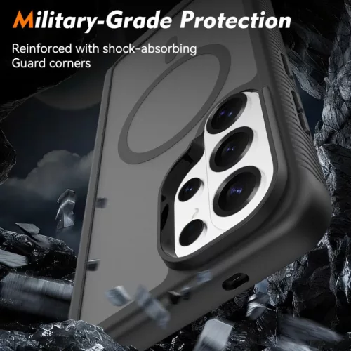 Samsung Galaxy S26 Ultra Tech-protect Defense Magsafe tok, Matte Black-5906302390236 5 kép