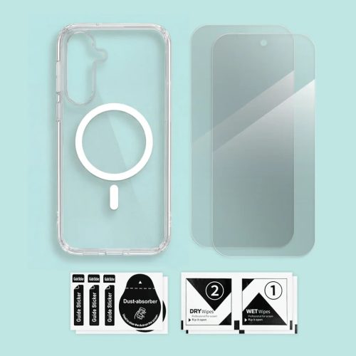 Samsung Galaxy S26 Magsafe tok + üvegfólia ujjlenyomat olvasó kompa- 2 kép