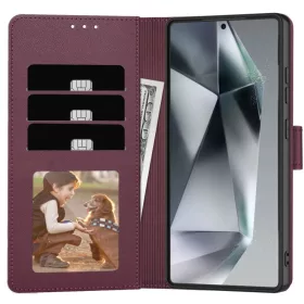 Samsung Galaxy S26 Tech-protect Wallet tok Bordó-5906302390366 2 kép