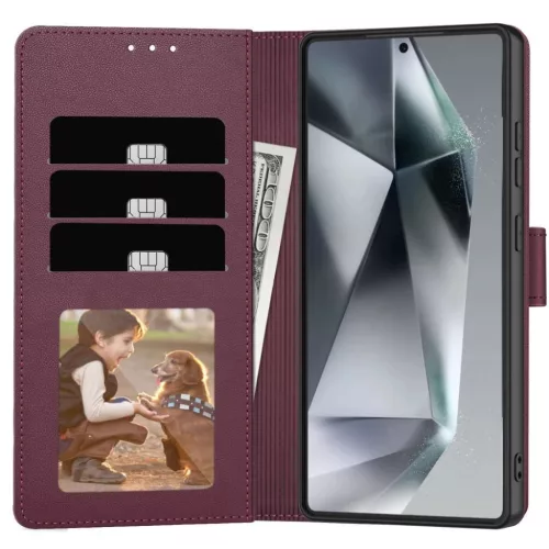 Samsung Galaxy S26 Tech-protect Wallet tok Bordó-5906302390366 2 kép