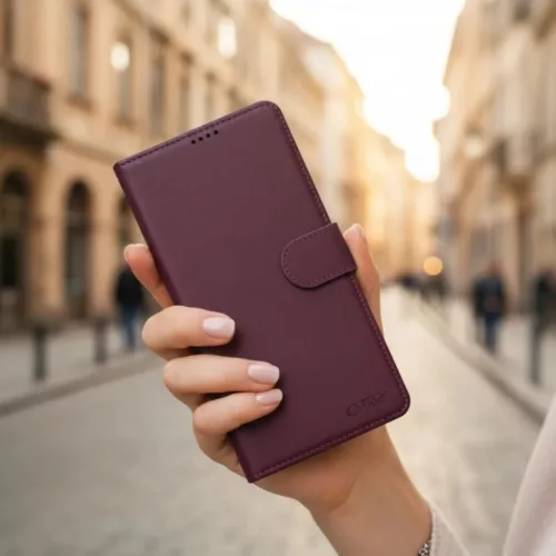 Samsung Galaxy S26 Tech-protect Wallet tok Bordó-5906302390366 5 kép