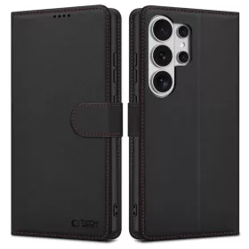   Samsung Galaxy S26 Ultra Tech-Protect Wallet tok, Czarno-Czerwony