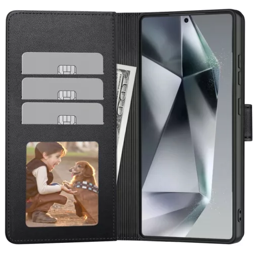 Samsung Galaxy S26 Ultra Tech-Protect Wallet tok, Czarno-Czerwony-5906302390410 2 kép