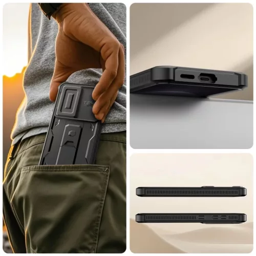 Samsung Galaxy S26 Fekete Tech-Protect Kevlar Cam+ 2-készlet tok-5906302352395 7 kép