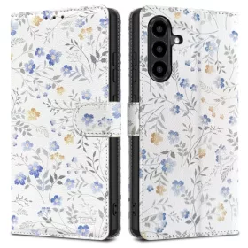  Samsung Galaxy A57 5G Kerti Virágok Tech-protect Wallet tok-5906302392179 1 kép