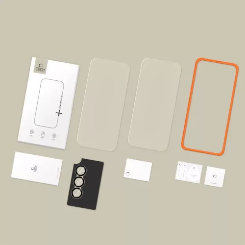  Samsung Galaxy A57 5G Tech-protect Easy Set+ üvegfólia 3-pack, Átl-5906302390946 8 kép