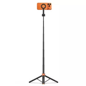 Tech-protect L10s Magsafe Bluetooth Selfie Stick Tripod Black/orange-5906302352807 2 kép