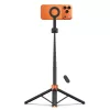Tech-protect L10s Magsafe Bluetooth Selfie Stick Tripod Black/orange-5906302352807 3 kép