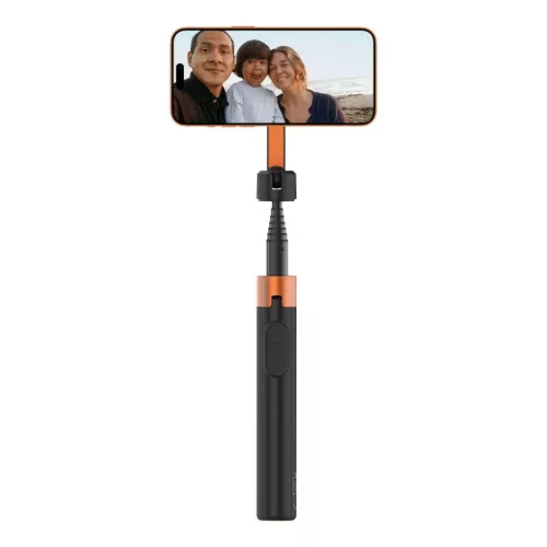 Tech-protect L10s Magsafe Bluetooth Selfie Stick Tripod Black/orange-5906302352807 5 kép