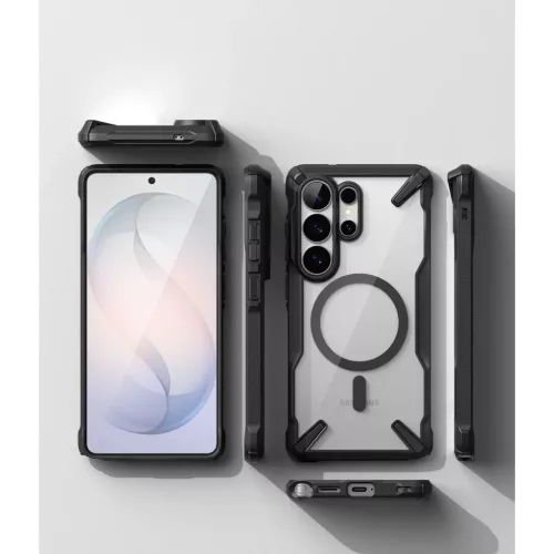 Samsung Galaxy S26 Ultra Ringke Fusion X Magnetic Magsafe tok Fekete-8800328814660 5 kép