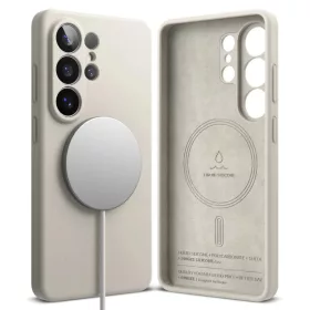 Samsung Galaxy S26 Ultra Ringke Silicone Magnetic Magsafe tok Beż-8800328814752 2 kép