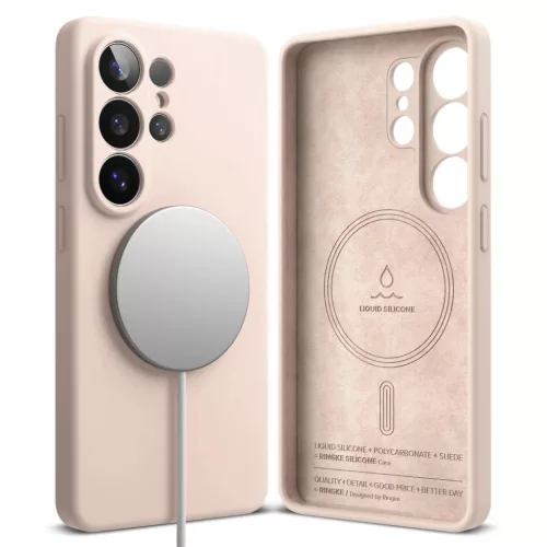 Samsung Galaxy S26 Ultra Ringke Szilikon Mágneses Magsafe tok Rózsas-8800328814783 2 kép