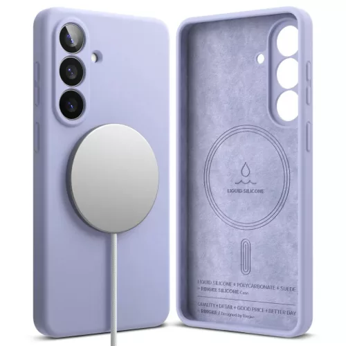 Samsung Galaxy S26 Plus Ringke Szilikon Mágneses MagSafe tok Fénylil-8800328815247 2 kép