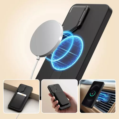 Samsung Galaxy S26 Tech-protect Kevlar Aura Magsafe tok Czarno-Pomara�-5906302352401 3 kép