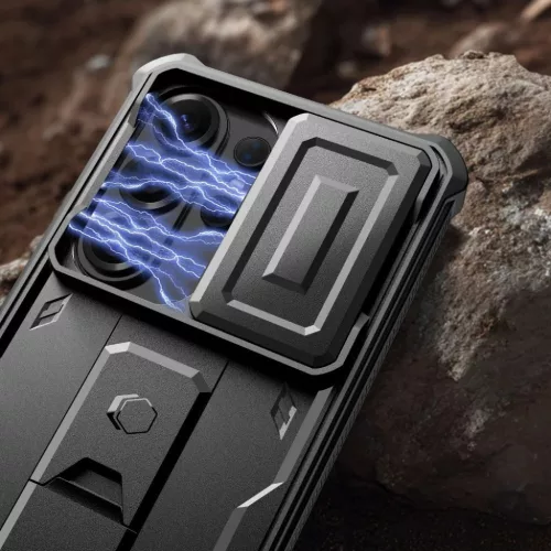 Samsung Galaxy S26 Ultra Tech-protect Kevlar Cam+ 2-set fekete tok-5906302352418 3 kép