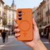 Samsung Galaxy S26 Tech-protect Magmat Magsafe tok Matte Orange / Tok-5906302390748 8 kép