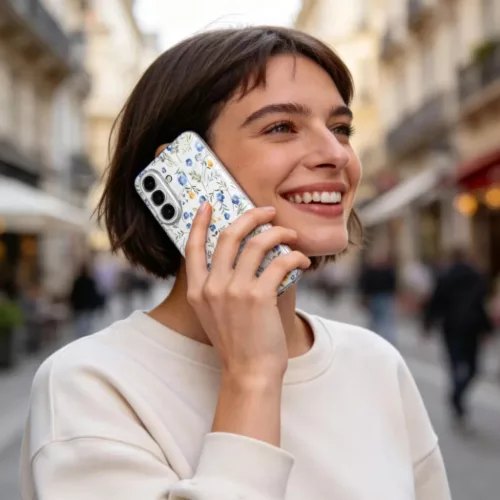 Samsung Galaxy A57 5G Tech-protect Flexair tavaszi virágok tok-5906302392025 5 kép