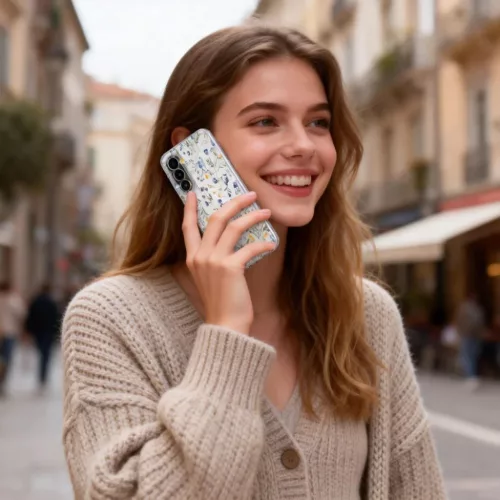 Samsung Galaxy A57 5G Tech-protect Flexair tavaszi virágok tok-5906302392025 7 kép