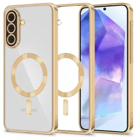   Samsung Galaxy A57 5G Tech-protect Magflex Magsafe tok Shiny Gold