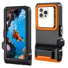 Tech-protect Ipx8 Pro Univerzális Búvár Vízálló Tok Fekete/Naran-5906302353156 3 kép