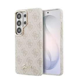    Samsung Galaxy S26 Ultra rózsaszín Guess PU 4G Script Metal Logo mágneses tok
