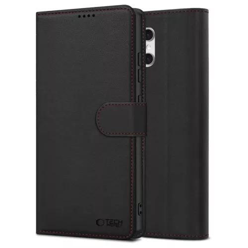 Samsung Galaxy A57 5G Tech-protect Wallet tok Fekete/Piros-5906302392186 5 kép