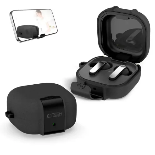 Samsung Galaxy Buds 4 / 4 Pro Tech-Protect Slim Hook tok Fekete-5906302392940 4 kép