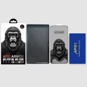 iPhone 17 Pro Max betekintés gátló üvegfólia Prémium Apei Armor - 1 kép
